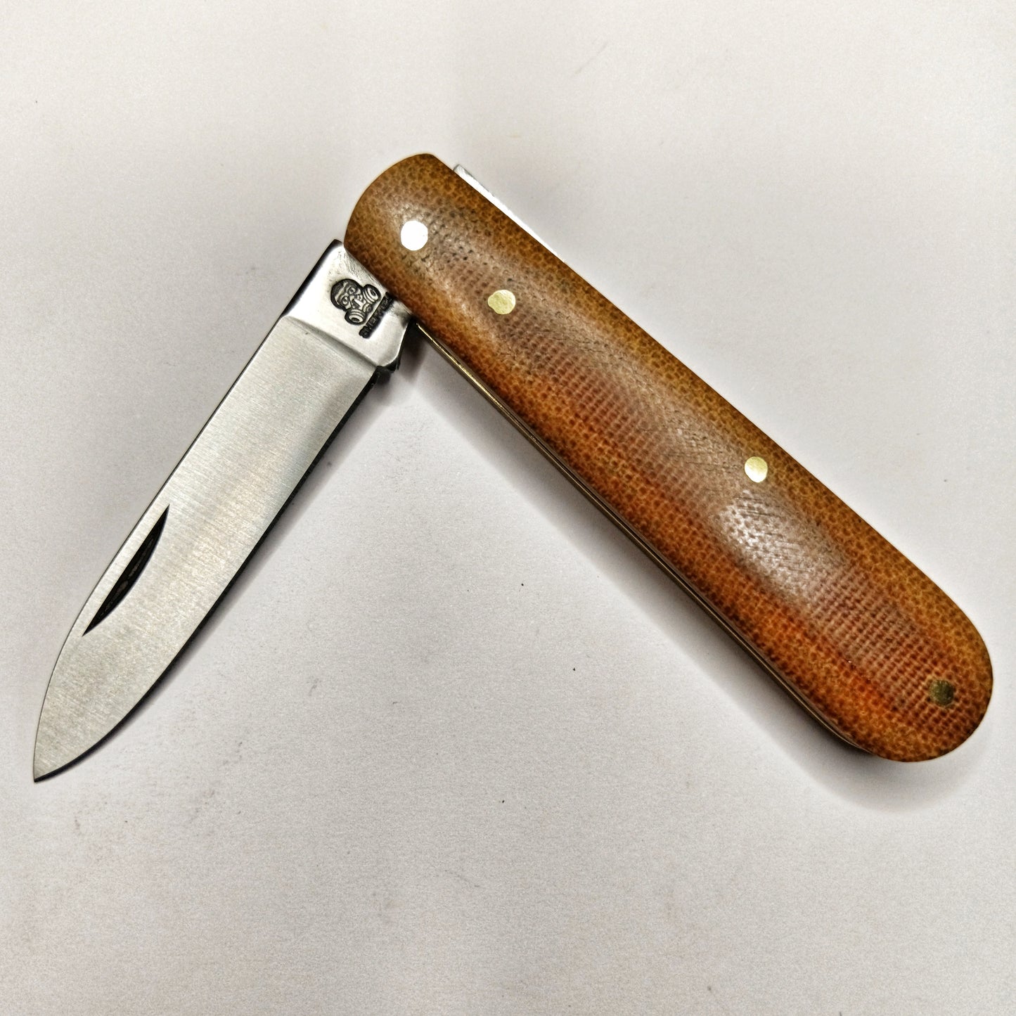 Twisted Assisted™ Spear Point (bareheaded) Natural Canvas USA Micarta *Limited Run