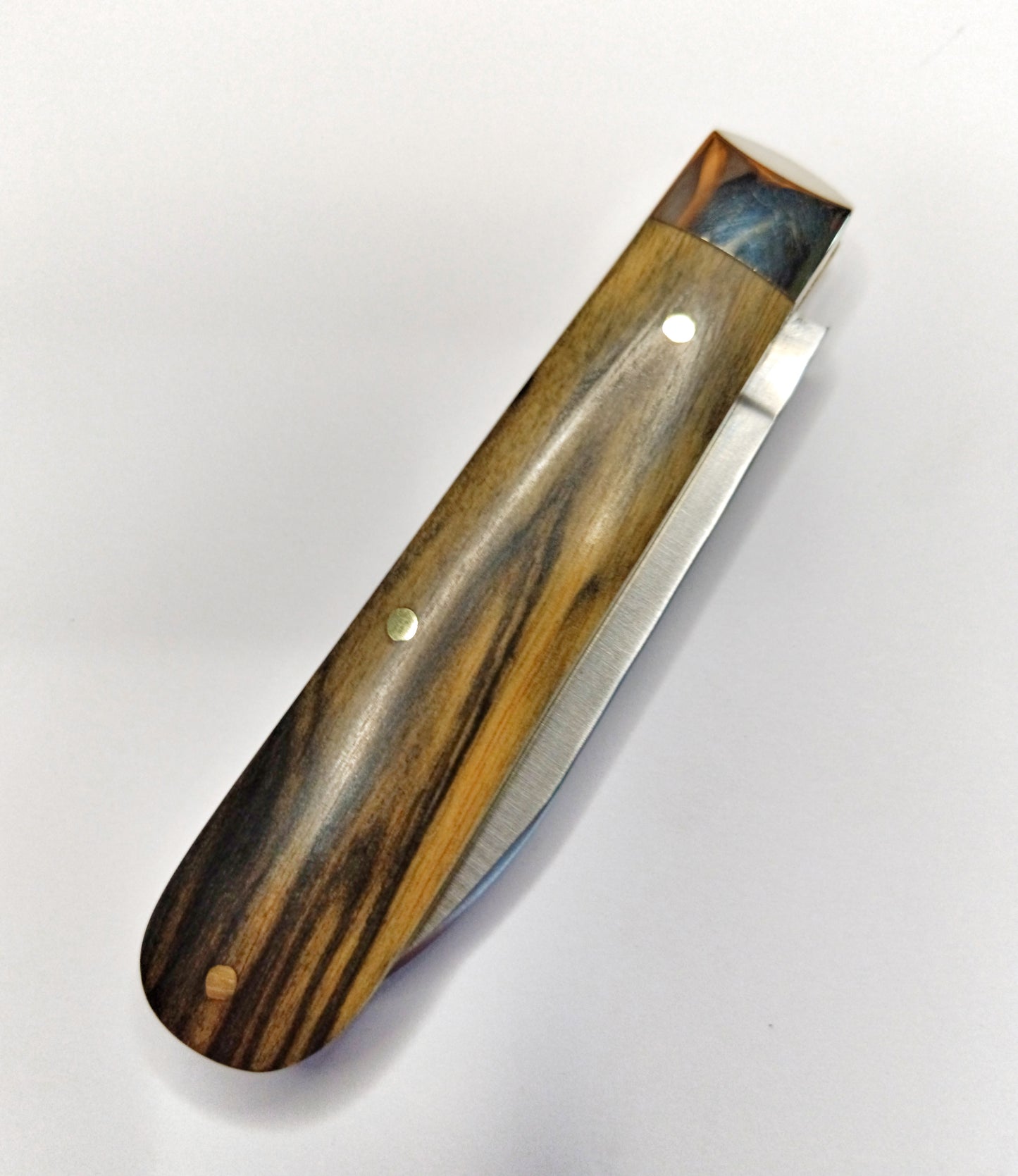 Spear Point (w/ swedge) Black and White Ebony