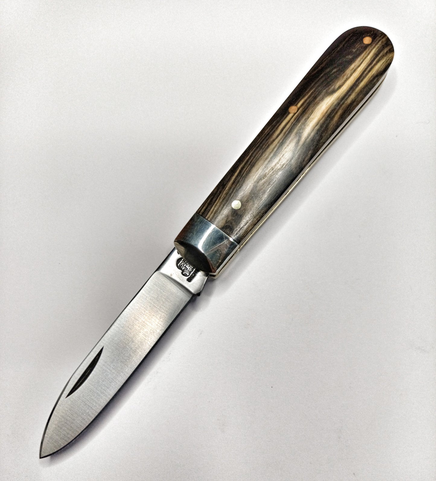 Spear Point (w/ swedge) Black and White Ebony