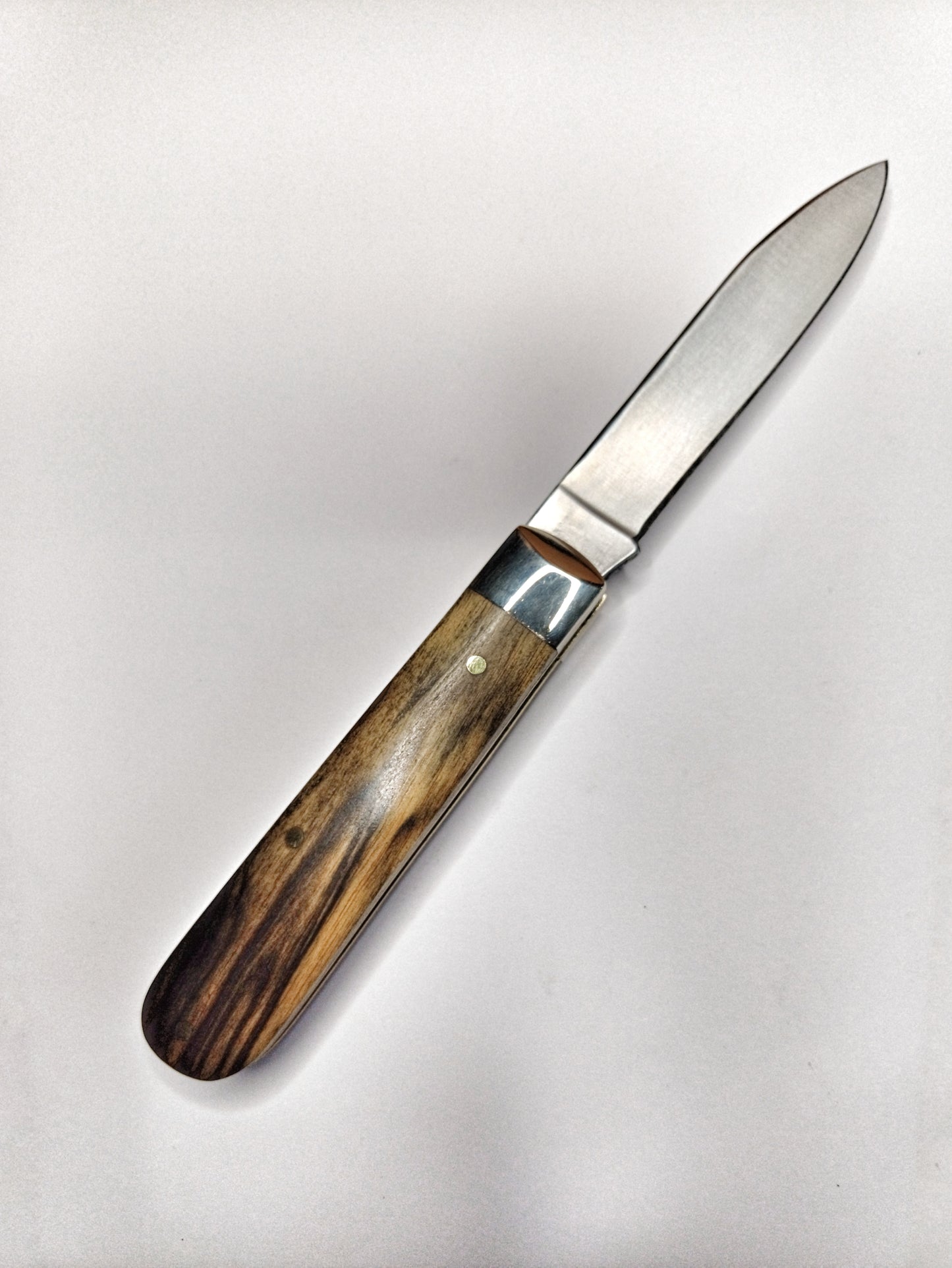 Spear Point (w/ swedge) Black and White Ebony