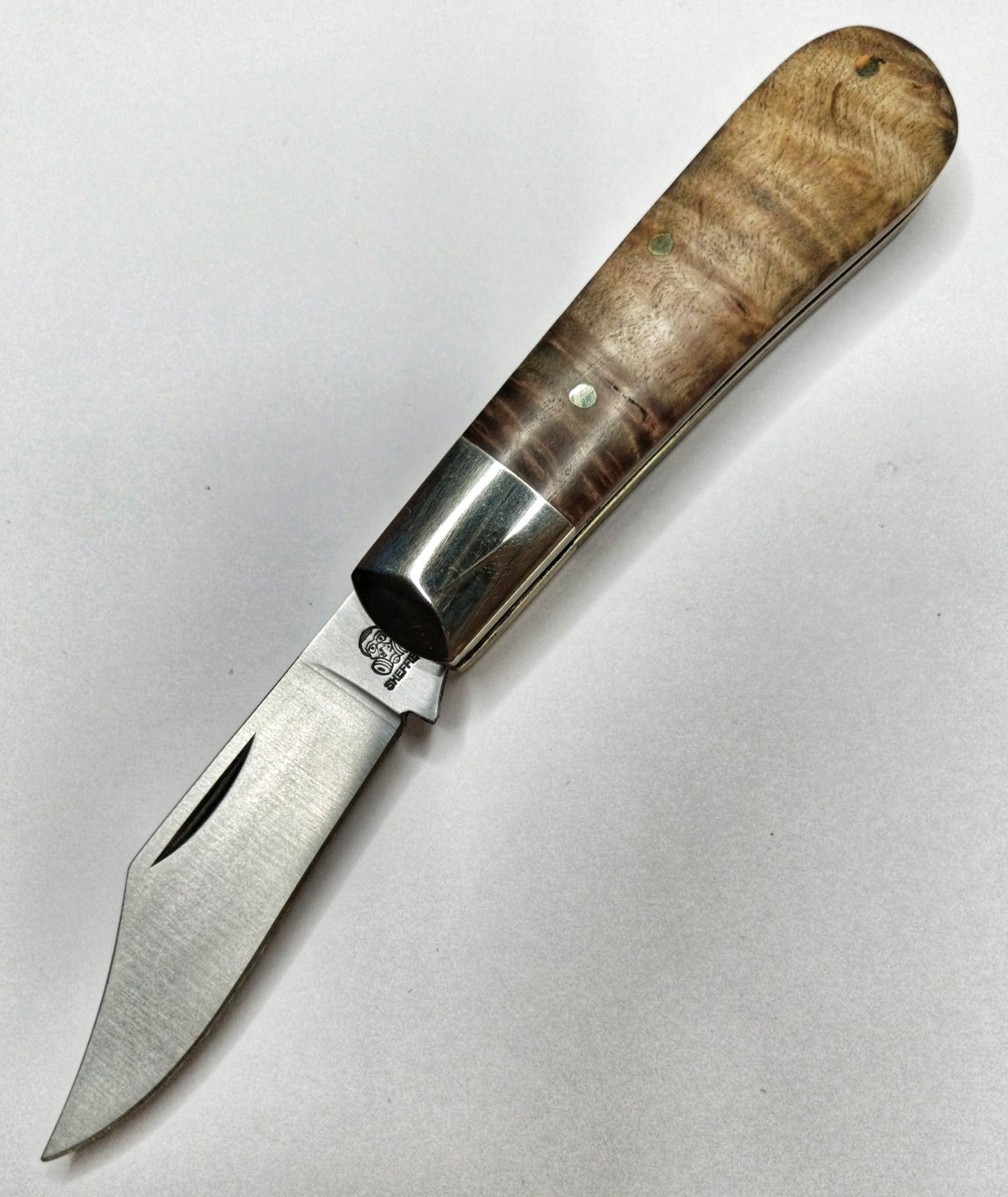 Clip Point Barlow Maple Burl (smoked)