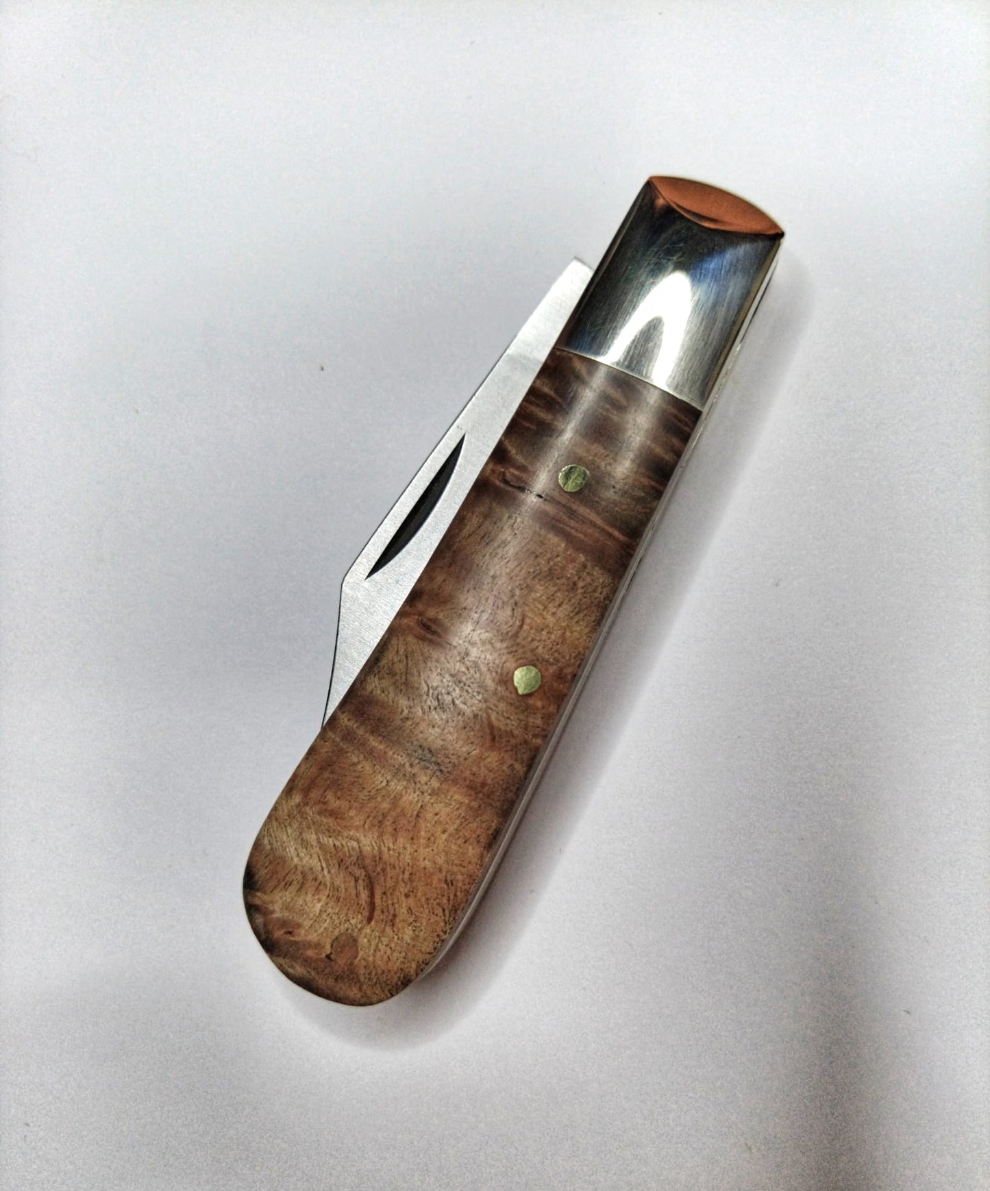 Clip Point Barlow Maple Burl (smoked)