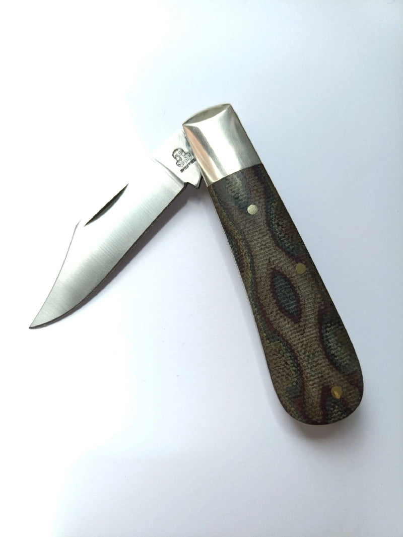 Clip Point Barlow Python Micarta