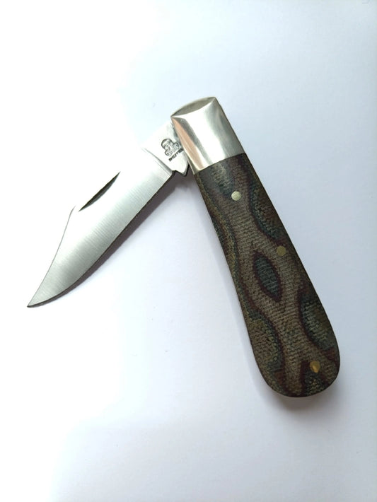 Clip Point Barlow Python Micarta