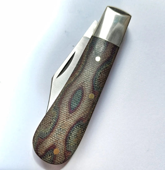 Clip Point Barlow Python Micarta