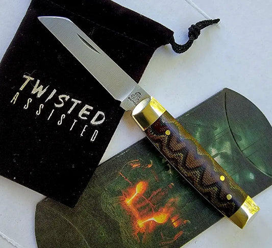 Lambsfoot Senator Python Micarta