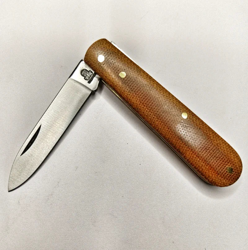 Spear Point (bareheaded) Natural Canvas Micarta