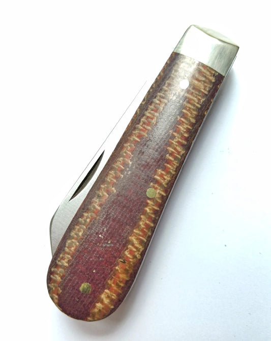 Lambsfoot PB&J (red) Burlap Micarta