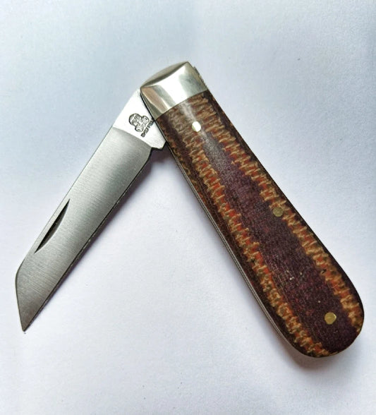 Lambsfoot PB&J (red) Burlap Micarta