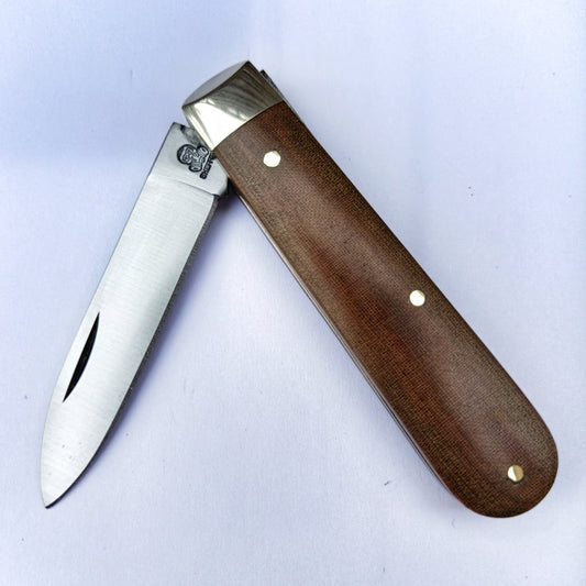 Twisted Assisted™ Spearpoint Natural Micarta