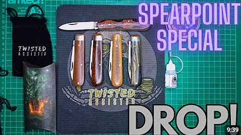 Load video: twisted assisted_spearpoint knife preview_ youtube video